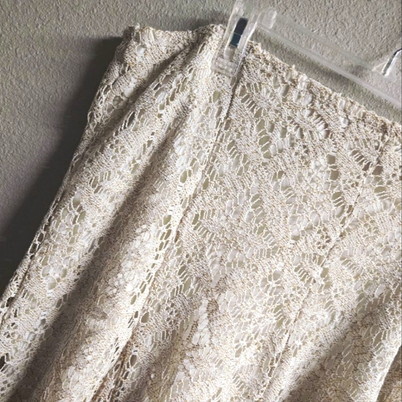 Ruby Rd. Lace Overlay Skirt - Picture 2 of 6